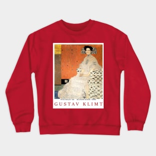 Gustav Klimt Fritza Riedler 1906  Belvedere Museum Painting Print Crewneck Sweatshirt